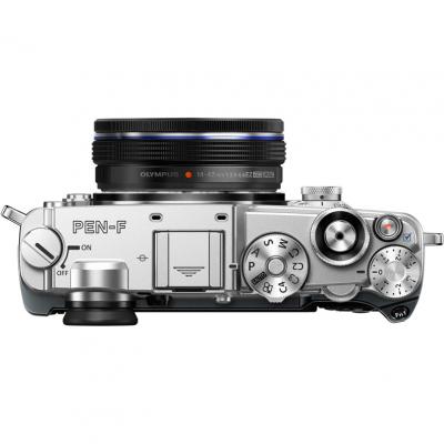 Цифровий фотоапарат Olympus PEN-F Pancake Zoom 14-42 mm Kit silver/black (V204061SE000) - зображення 3