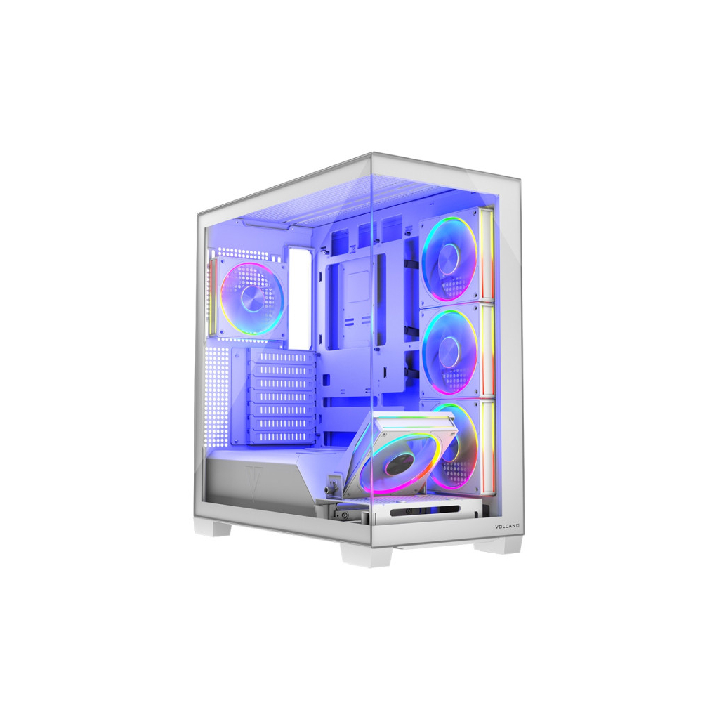 Корпус Modecom VOLCANO STELLAR ARGB MIDI 5x120mm fans WHITE (AT-STELLAR-5F-ARGB-20) - зображення 1