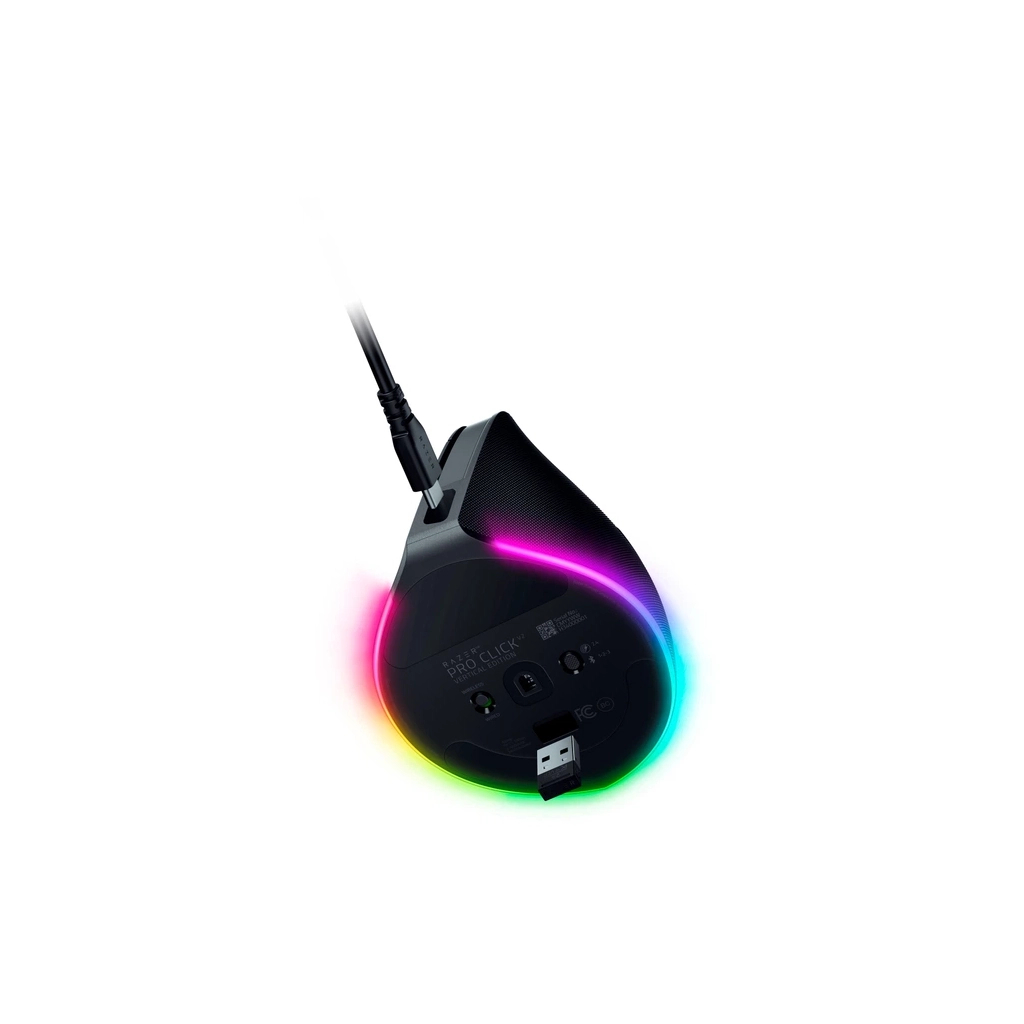 Мишка Razer Pro Click V2 Wireless/Bluetooth/USB Black (RZ01-05250100-R3G1) - зображення 6