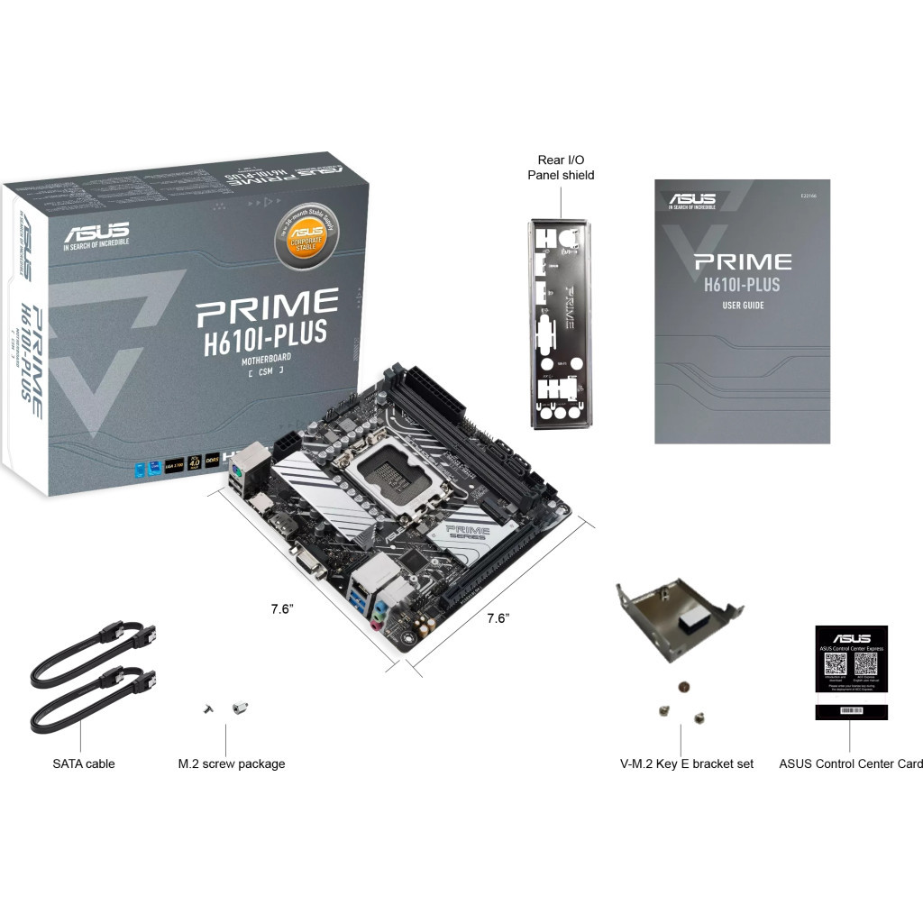 Материнська плата ASUS PRIME H610I-PLUS-CSM - зображення 6