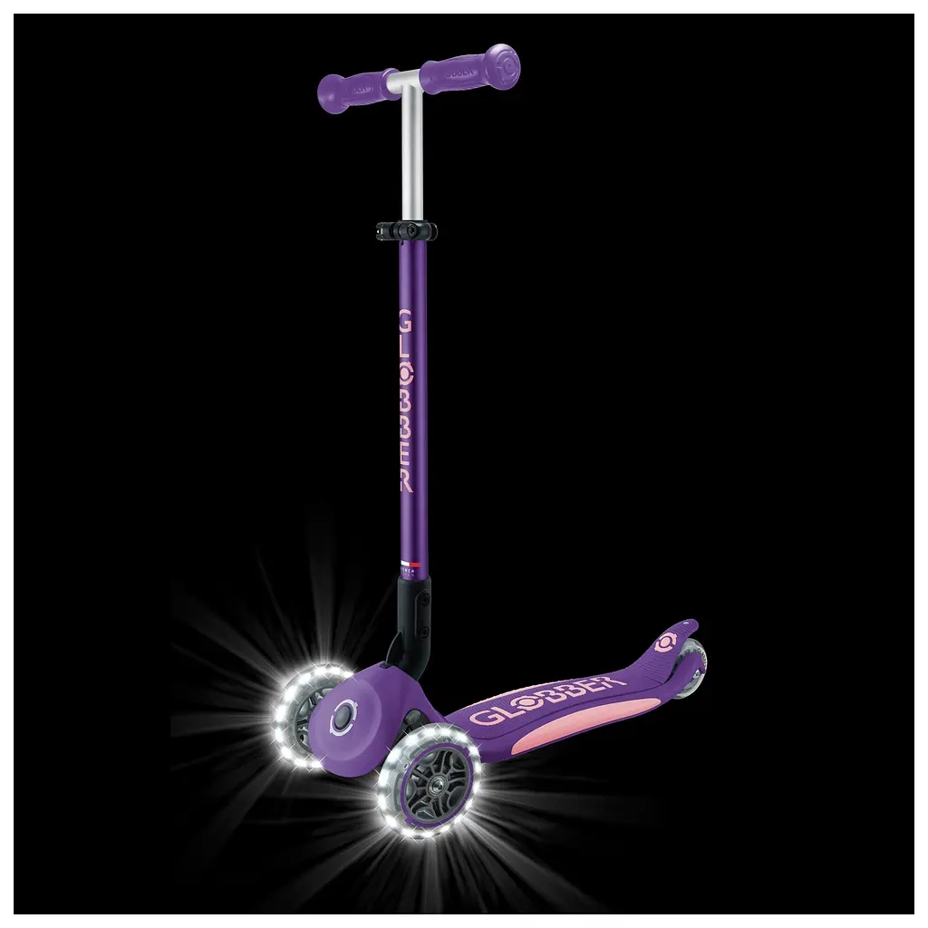 Самокат Globber серії Elite Lights фіолетово-рожевий Колеса з підсвічуванням (439-603-3) - зображення 12