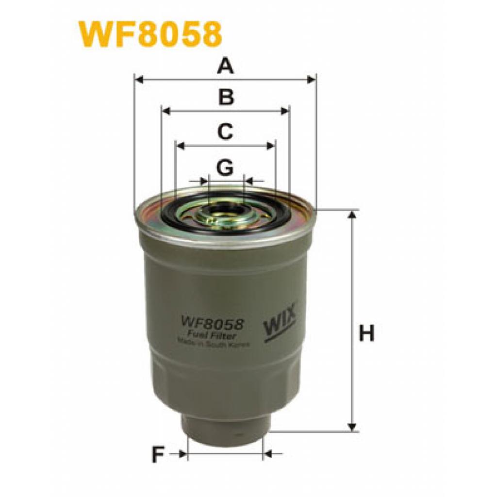 Фільтр паливний Wixfiltron WF8058 - зображення 1