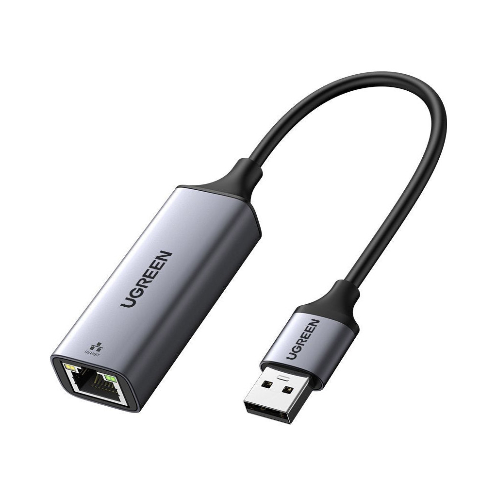 Перехідник USB 3.0 AM to RJ45 Ethernet 1000Mbps CM209 Ugreen (50922) - изображение 1