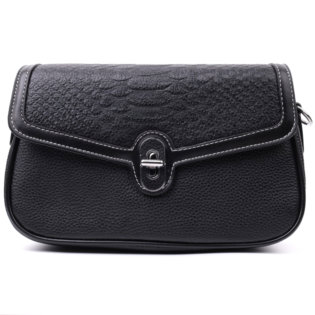 Сумка Vintage З натуральної шкіри Чорна (22624) - зображення 5