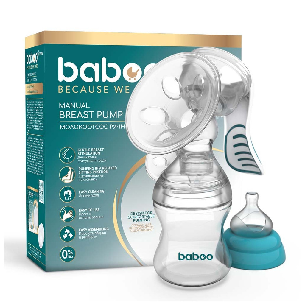 Молоковідсмоктувач Baboo ручний з 4 рівнями сили всмоктування (2-001) - зображення 11