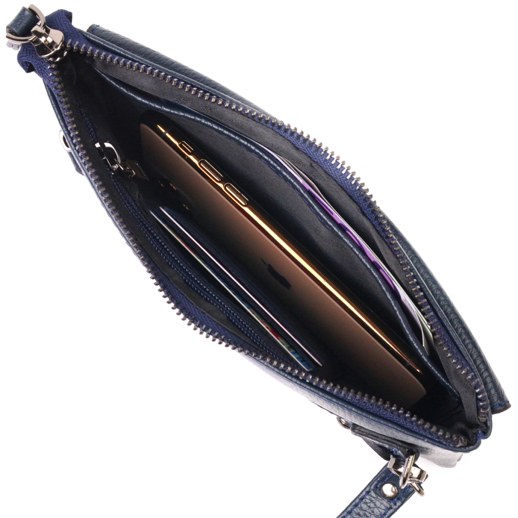 Сумка Canpellini З натуральної шкіри Синя (21545) - зображення 7