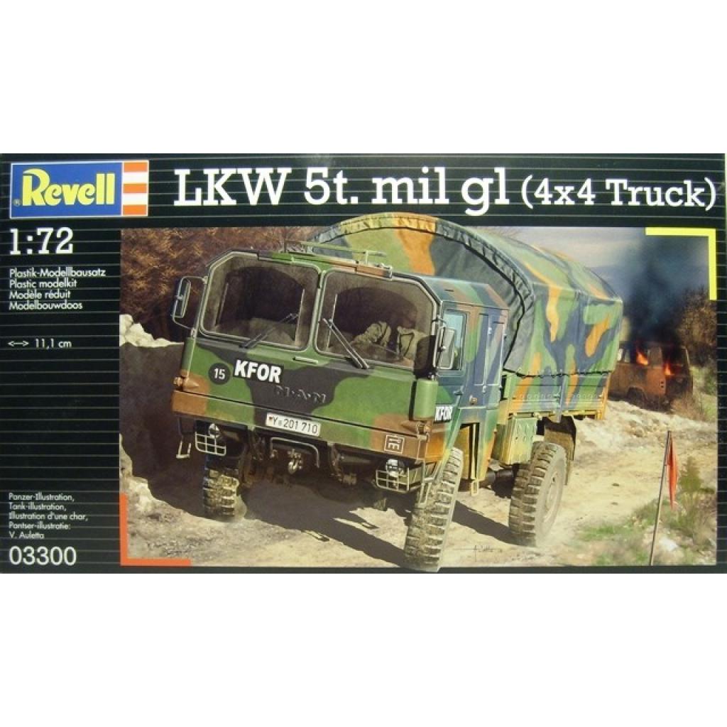 Збірна модель Revell Автомобіль LKW 5t. mil gl 1:72 (3300) - зображення 1