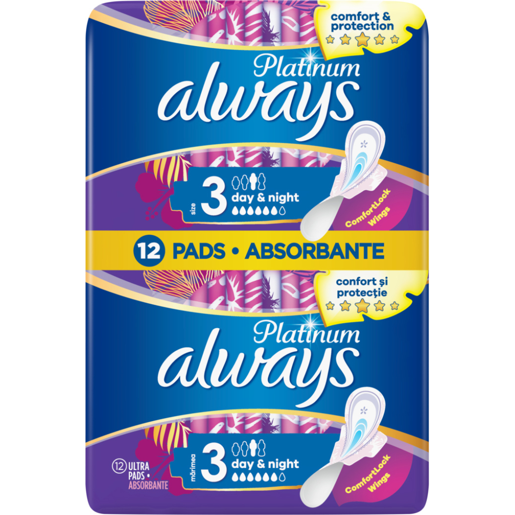 Гігієнічні прокладки Always Platinum Day&Night (Розмір 3) 12 шт. (8001090445070) - зображення 2