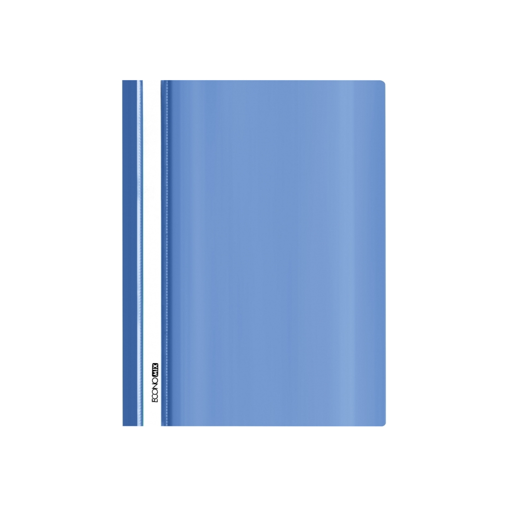 Папка-швидкозшивач Economix А4 без перфорації, фактура "глянець", синя (E31511-02) - зображення 1