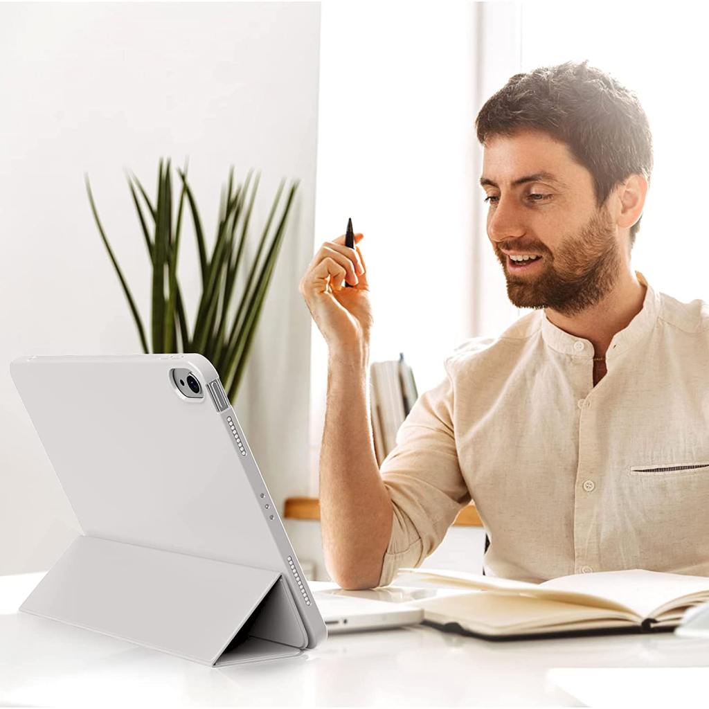 Чохол до планшета BeCover Tri Fold Soft TPU Silicone Apple iPad 10.9" 2022/24/11" 2025 Gray (708521) - зображення 5