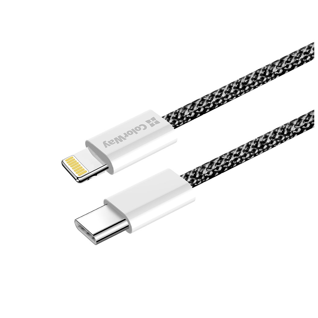 Дата кабель USB-C to Lightning 2.0m 27W PD FC black ColorWay (CW-CBPDCL068-BK) - зображення 6