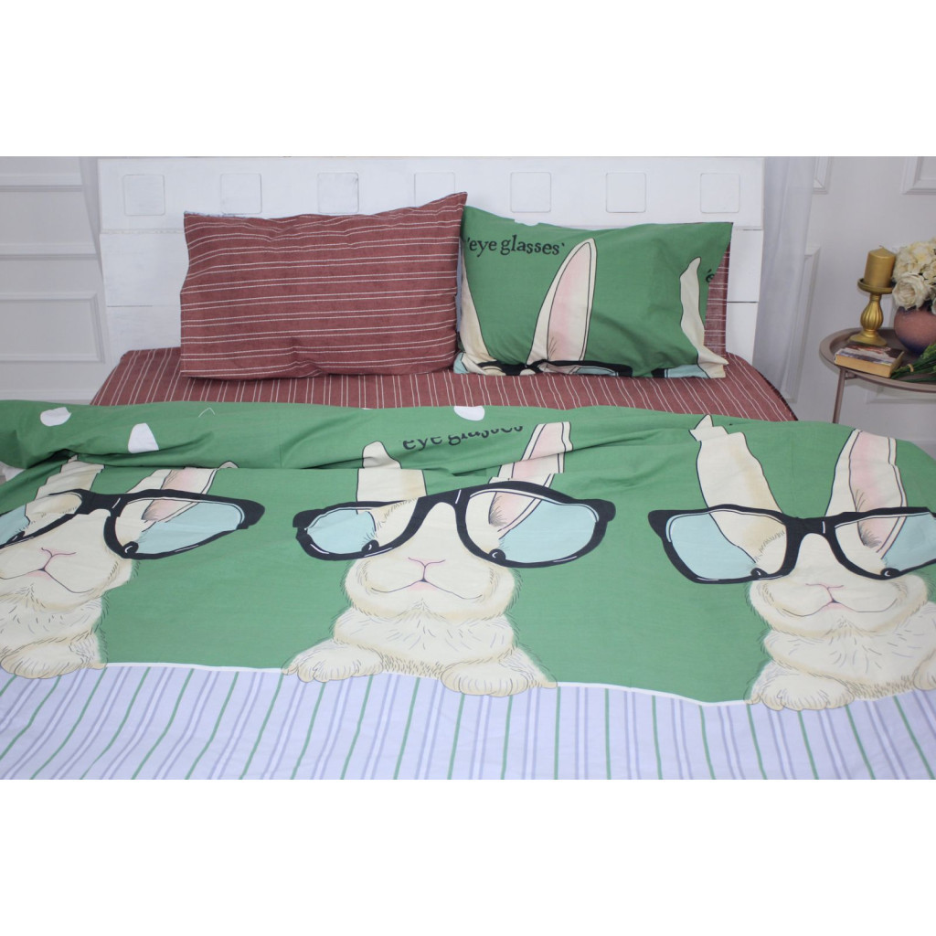 Постільна білизна MirSon Бязь Ranforce Elite 17-0570 Cool rabbit 160x220 (2200004665559) - изображение 1