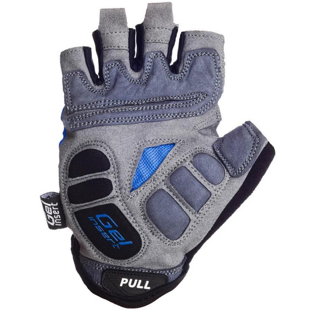 Велорукавиці PowerPlay 5037 Black/Blue L (5037A_L_Blue) - зображення 3
