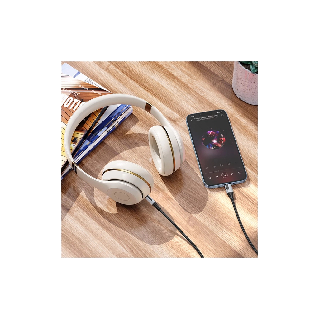 Кабель мультимедійний Lightning to 3.5mm M 1.0m black BOROFONE (6941991108327) - зображення 5