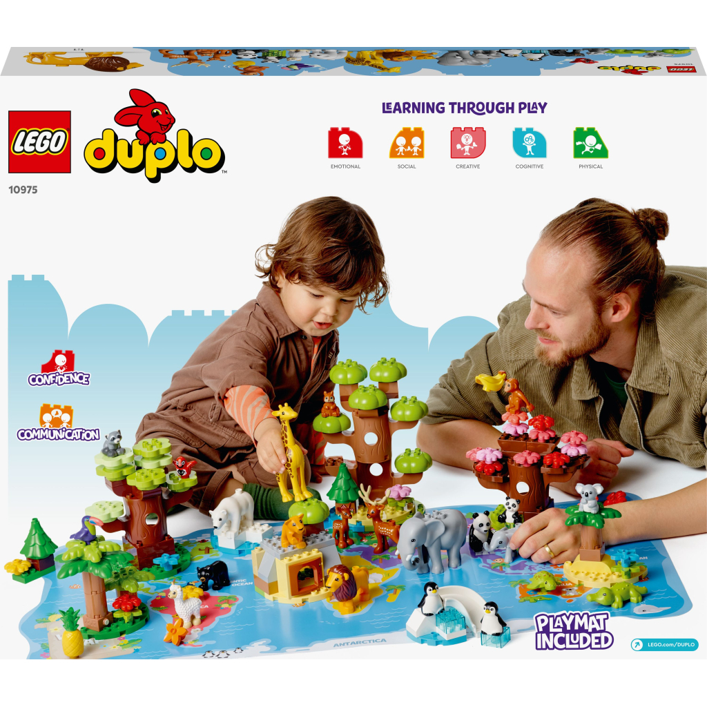 Конструктор LEGO DUPLO Town Дикі тварини світу 142 деталей (10975) - зображення 10