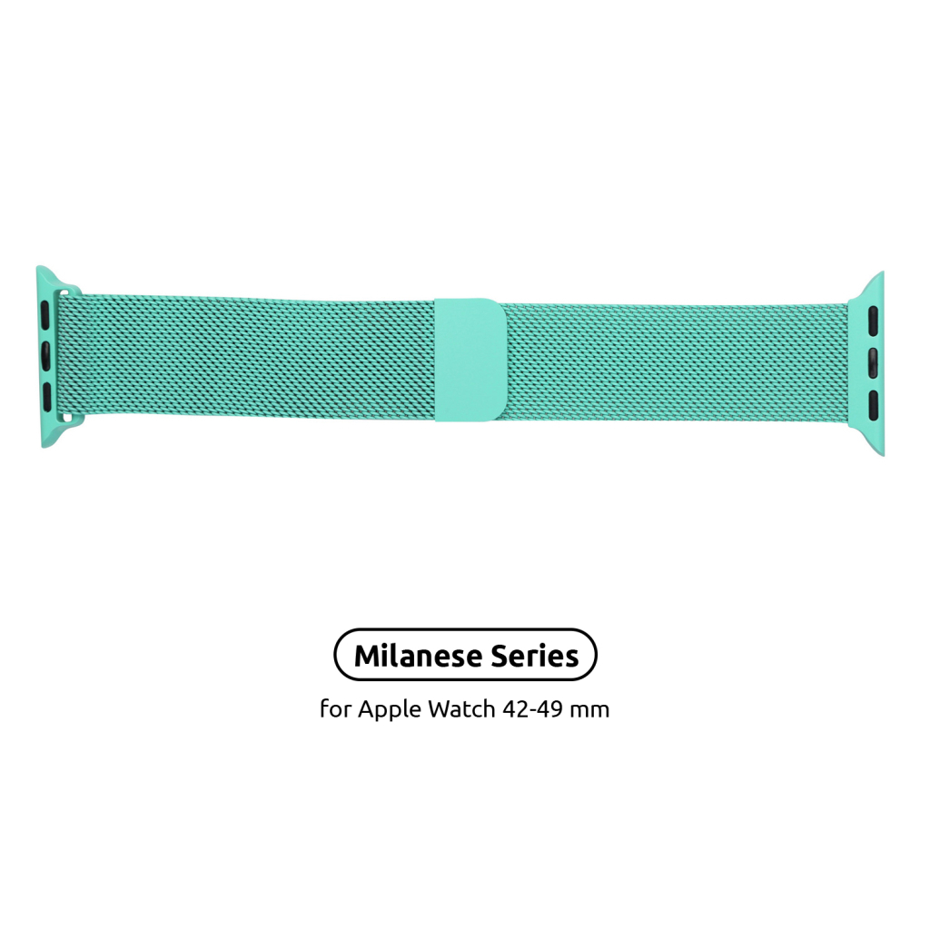Ремінець до смарт-годинника Armorstandart Milanese Loop для Apple Watch 49/46/45/44/42 (Series 1-3) Mint Green (ARM55260) - зображення 1