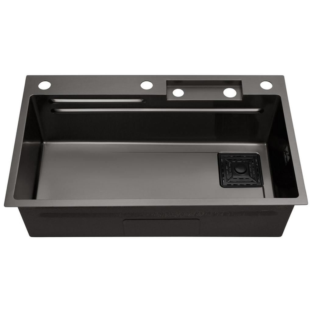 Мийка кухонна Kroner SchwarzeSET7545HM (CV033382) - зображення 2
