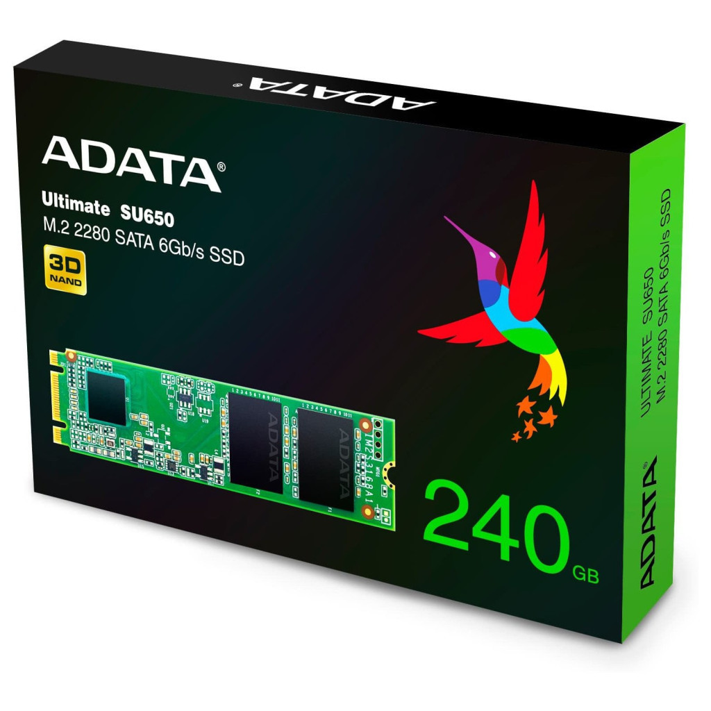 Накопичувач SSD M.2 2280 240GB ADATA (ASU650NS38-240GT-C) - зображення 4