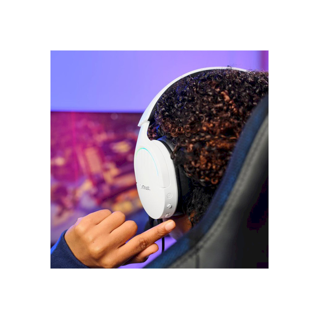 Навушники Trust GXT 490 Fayzo 7.1 USB-A White (25302) - зображення 7