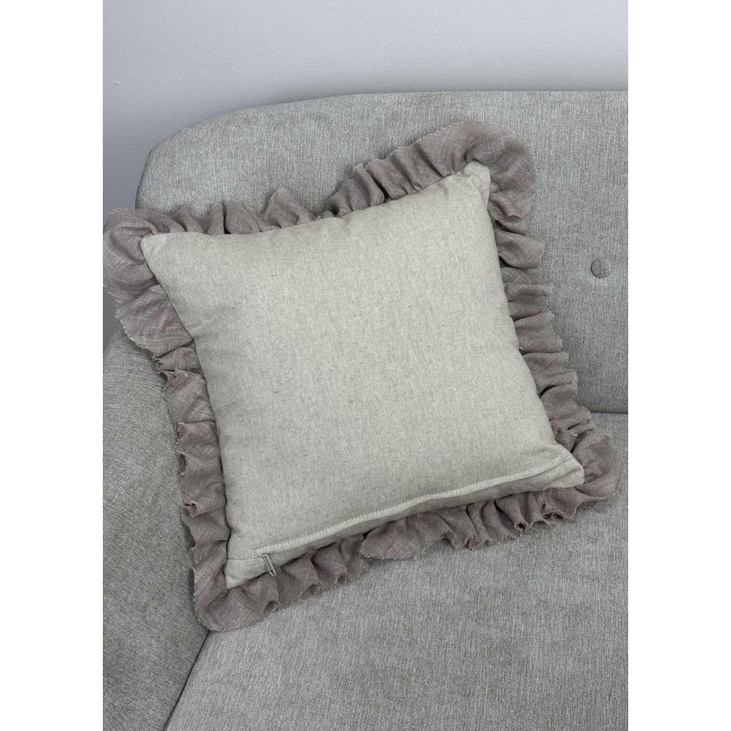 Подушка Прованс декоративна з оборкою Серце 45х45 см (033317) - зображення 2