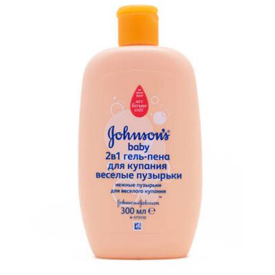 Дитячий гель для душу Johnson’s baby 2 в 1 Веселі бульбашки 300 мл (3574660666564) - зображення 1
