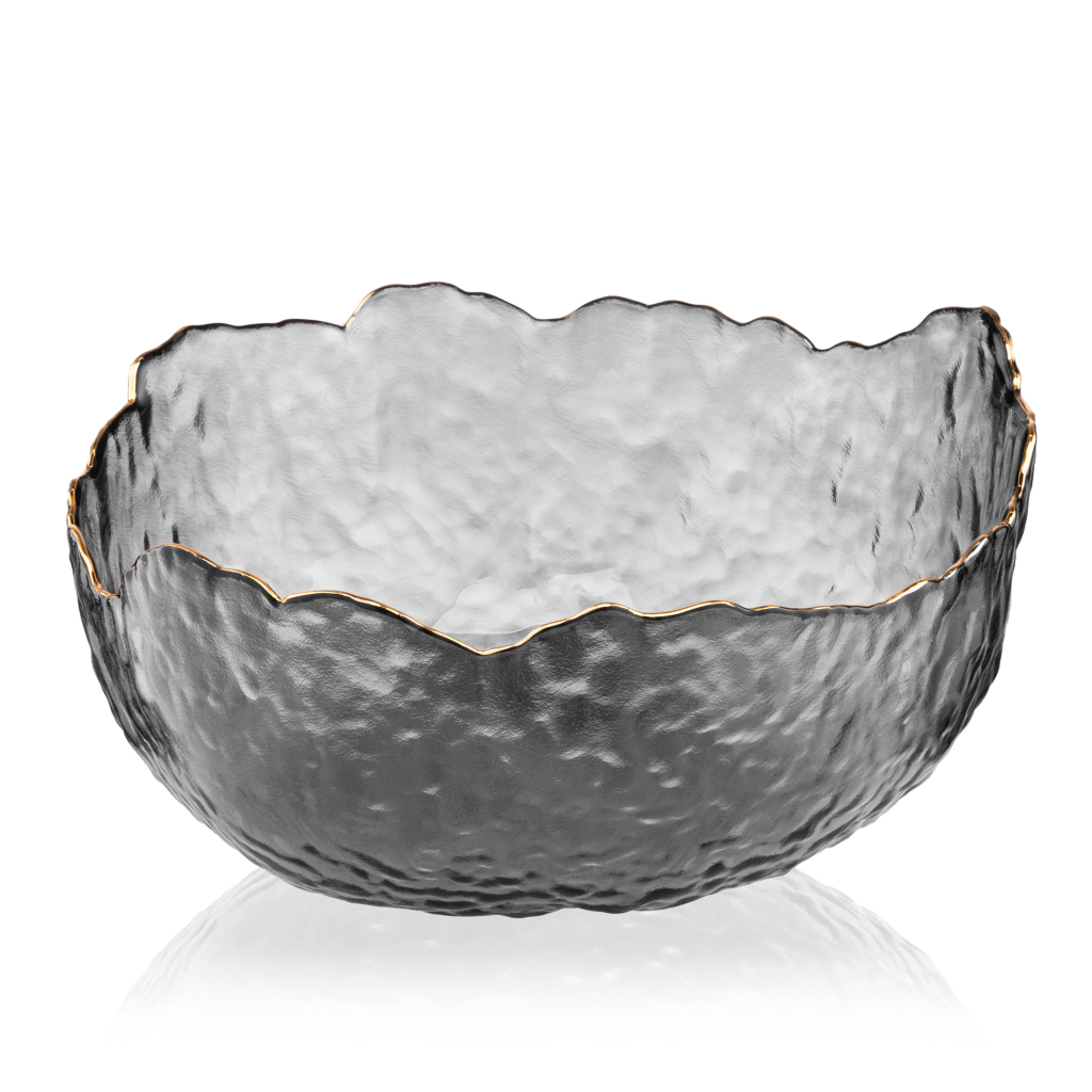 Салатник Ardesto Bell 19.5см, скло, сірий (AR5007) - зображення 2