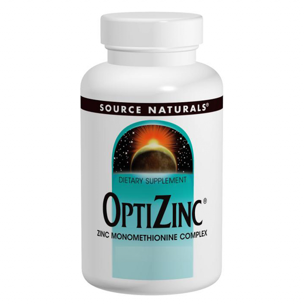 Мінерали Source Naturals ОптіЦінк, 120 таблеток (SNS-00848) - зображення 1