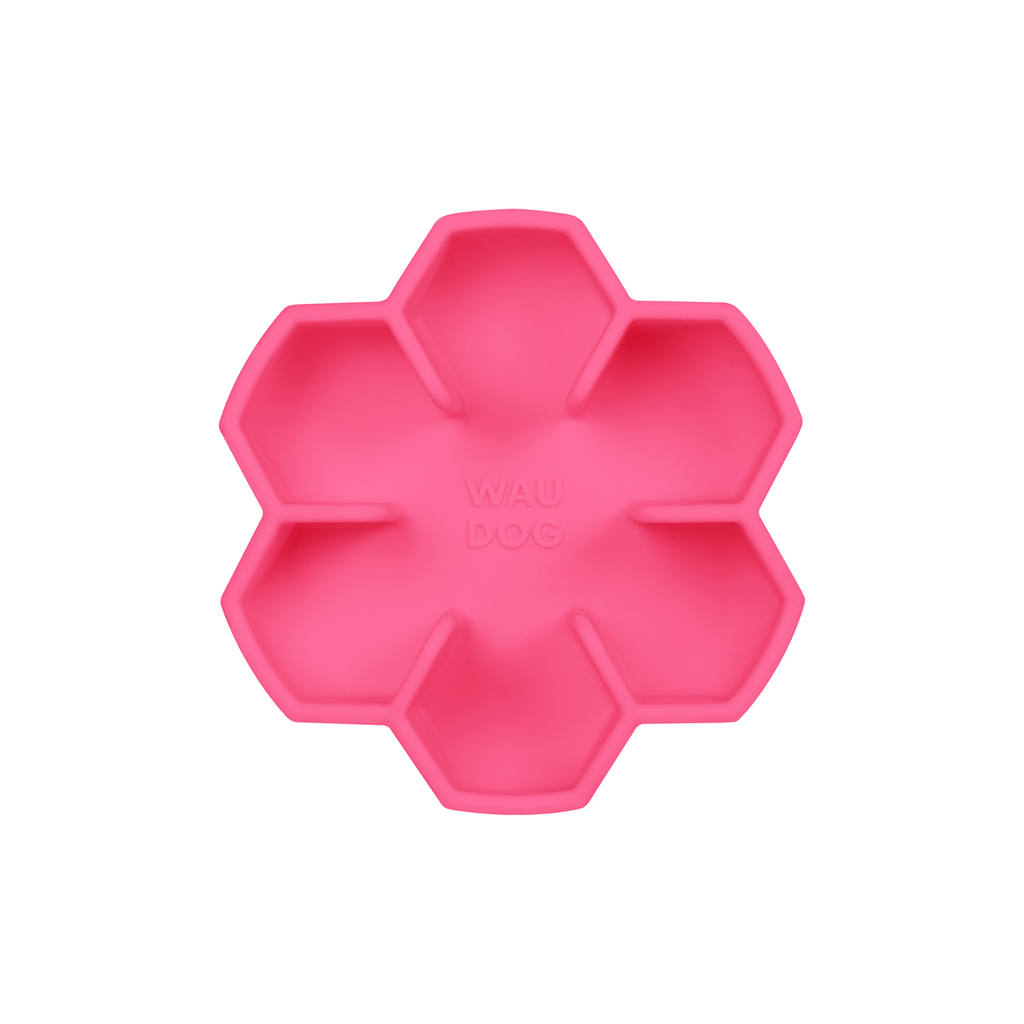 Універсальний посуд для тварин WAUDOG Silicone миска для повільного харчування 450 мл рожева (23537) - изображение 2