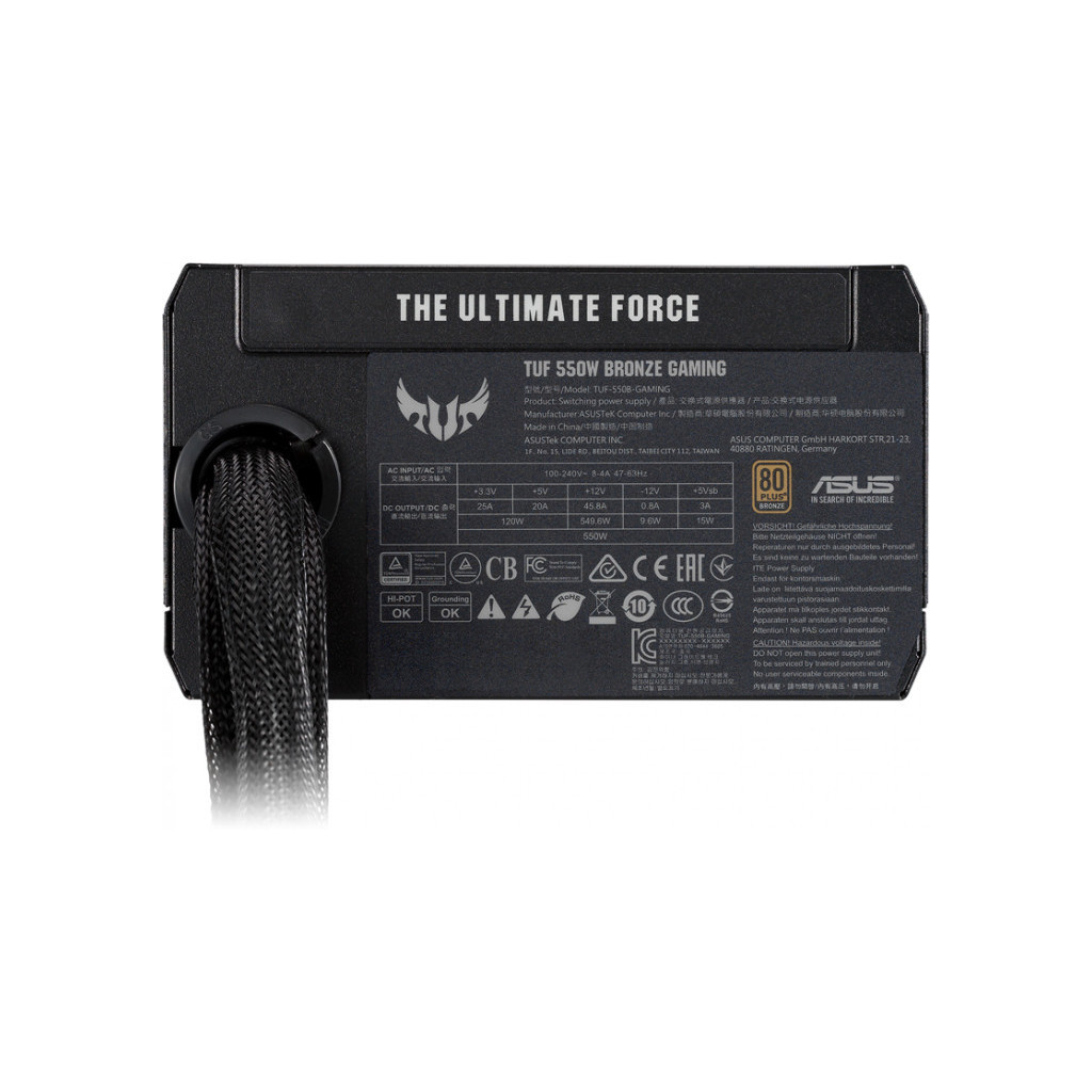 Блок живлення ASUS 550W (TUF-GAMING-550B) - изображение 6