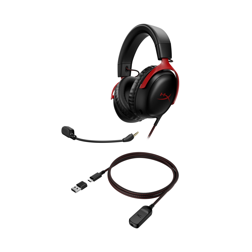 Навушники HyperX Cloud III Black-Red (727A9AA) - зображення 7