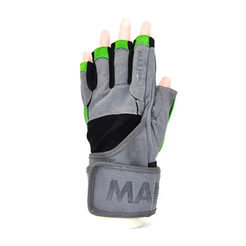 Рукавички для фітнесу MadMax MFG-860 Wild Grey/Green L (MFG-860_L) - зображення 2