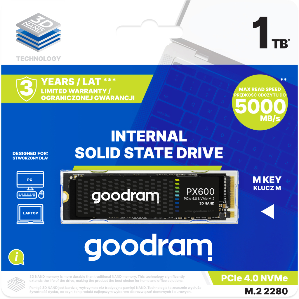 Накопичувач SSD M.2 2280 1TB PX600 Goodram (SSDPR-PX600-1K0-80) - зображення 4