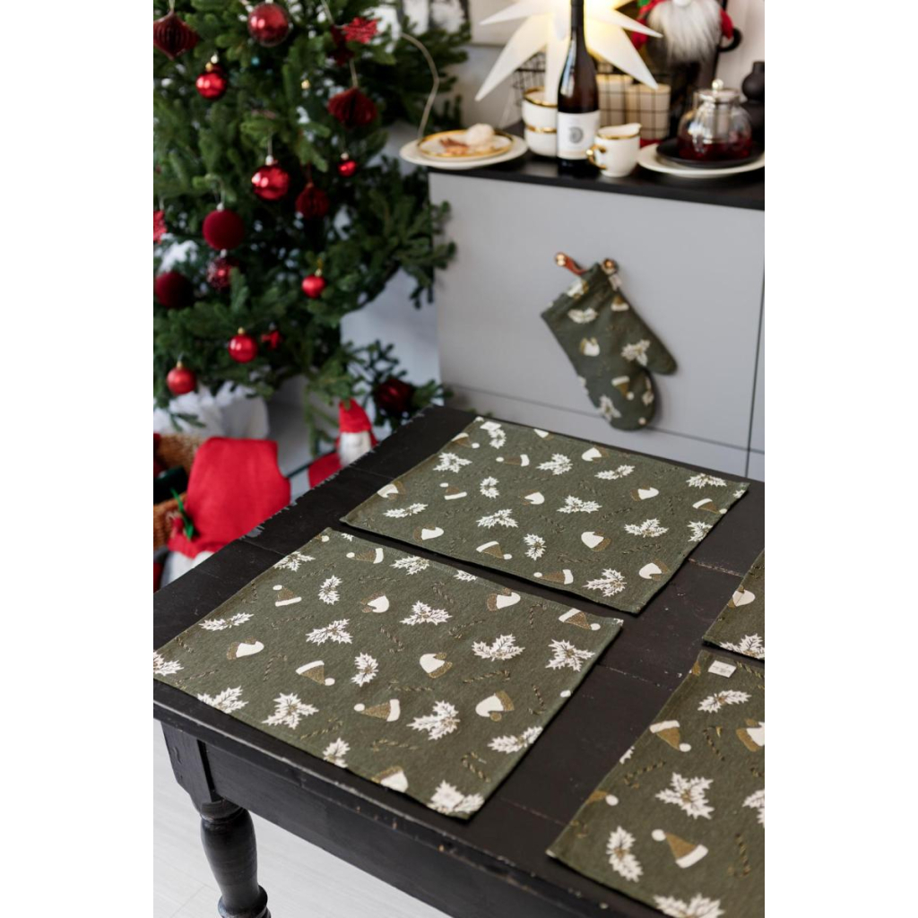 Серветка на стіл Прованс Шапочки на зеленому 35х45 см (036838) - зображення 2