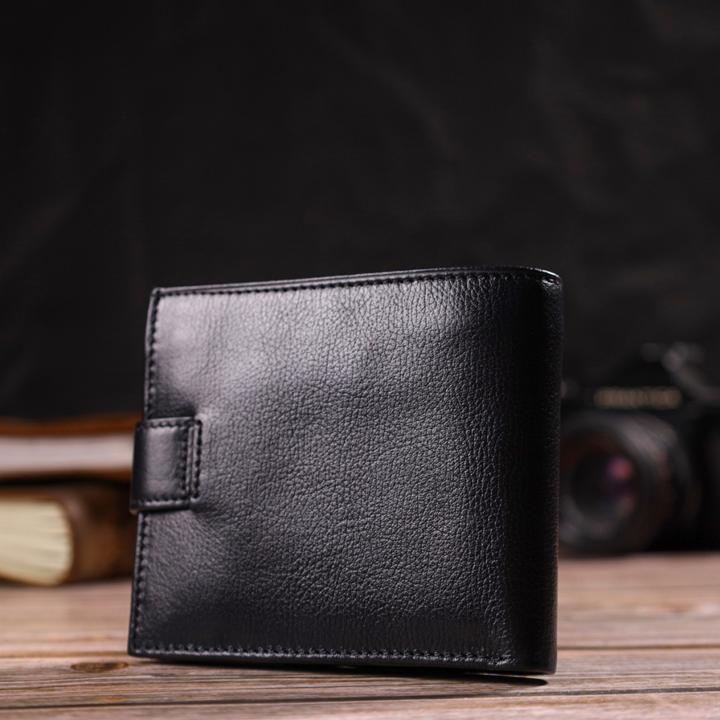 Гаманець Canpellini З натуральної шкіри Чорний (21877) - зображення 9