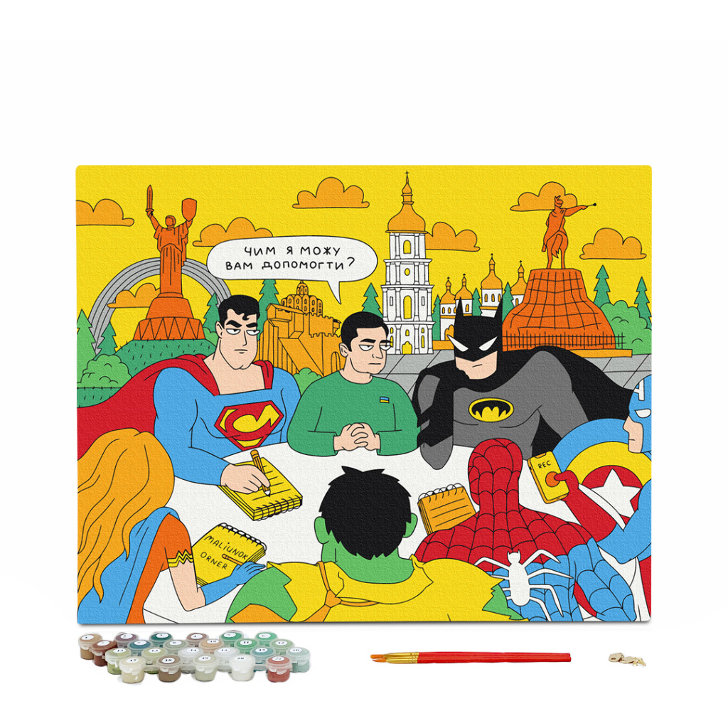 Картина по номерам Orner Супергерої 40х50 см (orner-1674) - зображення 2
