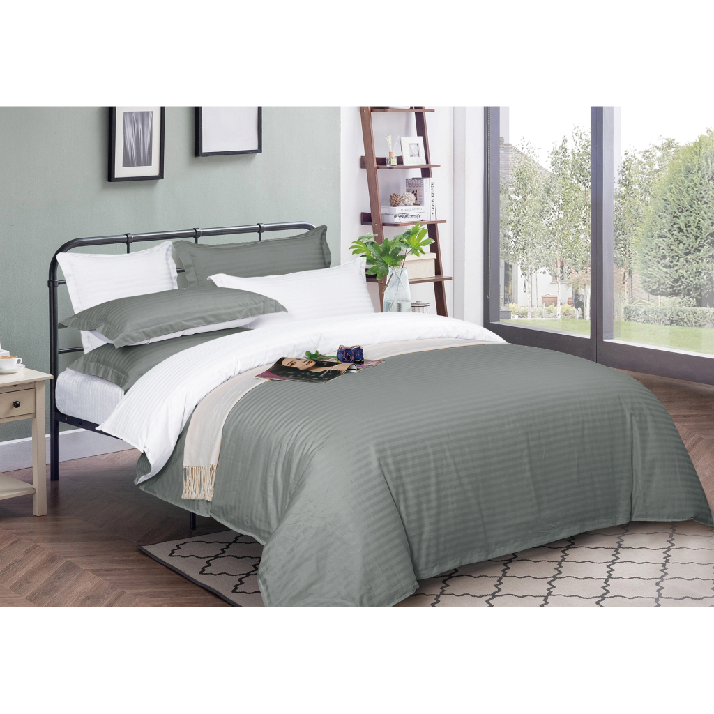 Підковдра MirSon Satin Stripe 30-0010 + 30-0001 Widad 143х210 см (2200005258415) - зображення 1