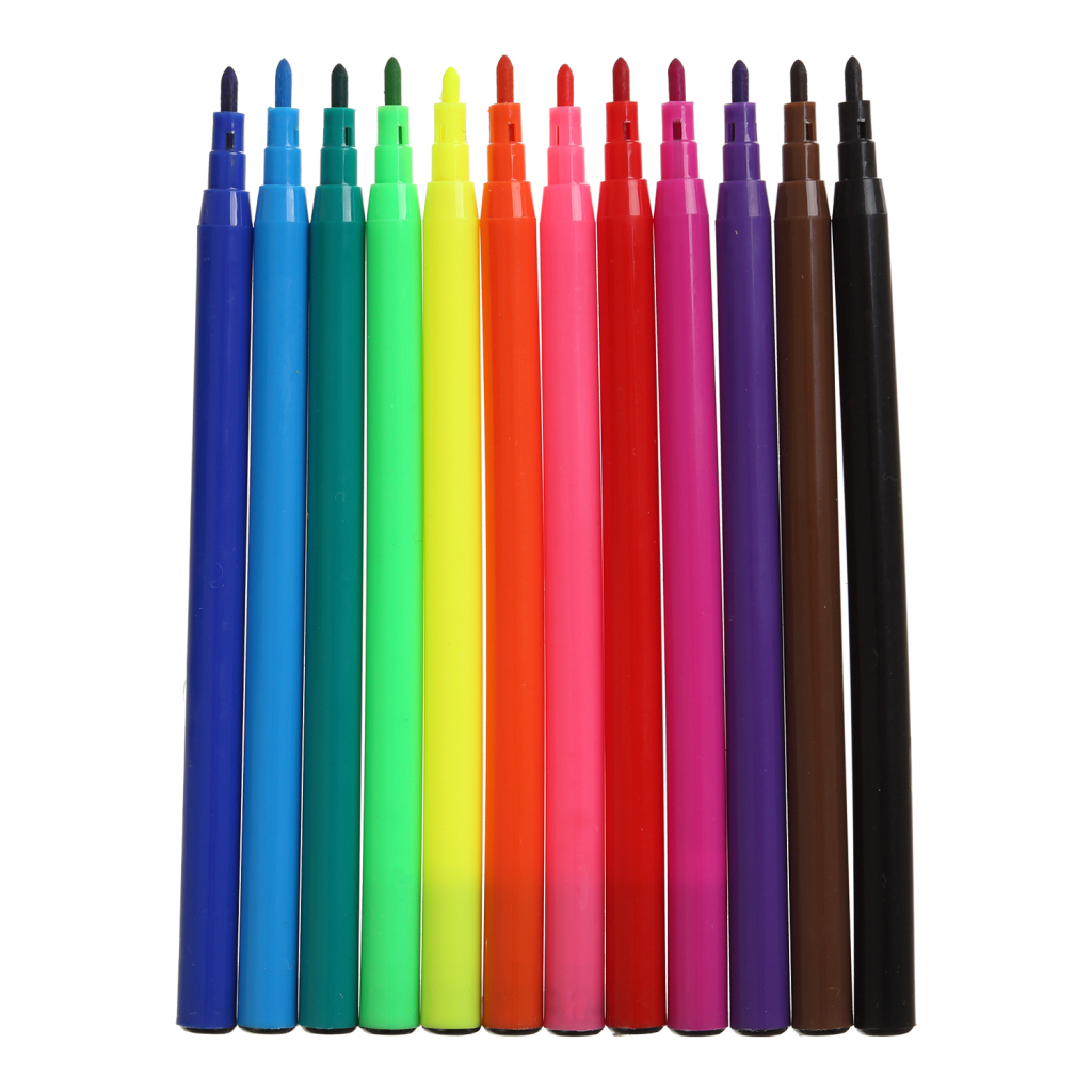 Фломастери ZiBi SMART Line Собачки та котики 12 кольорів (ZB.2815) - изображение 2