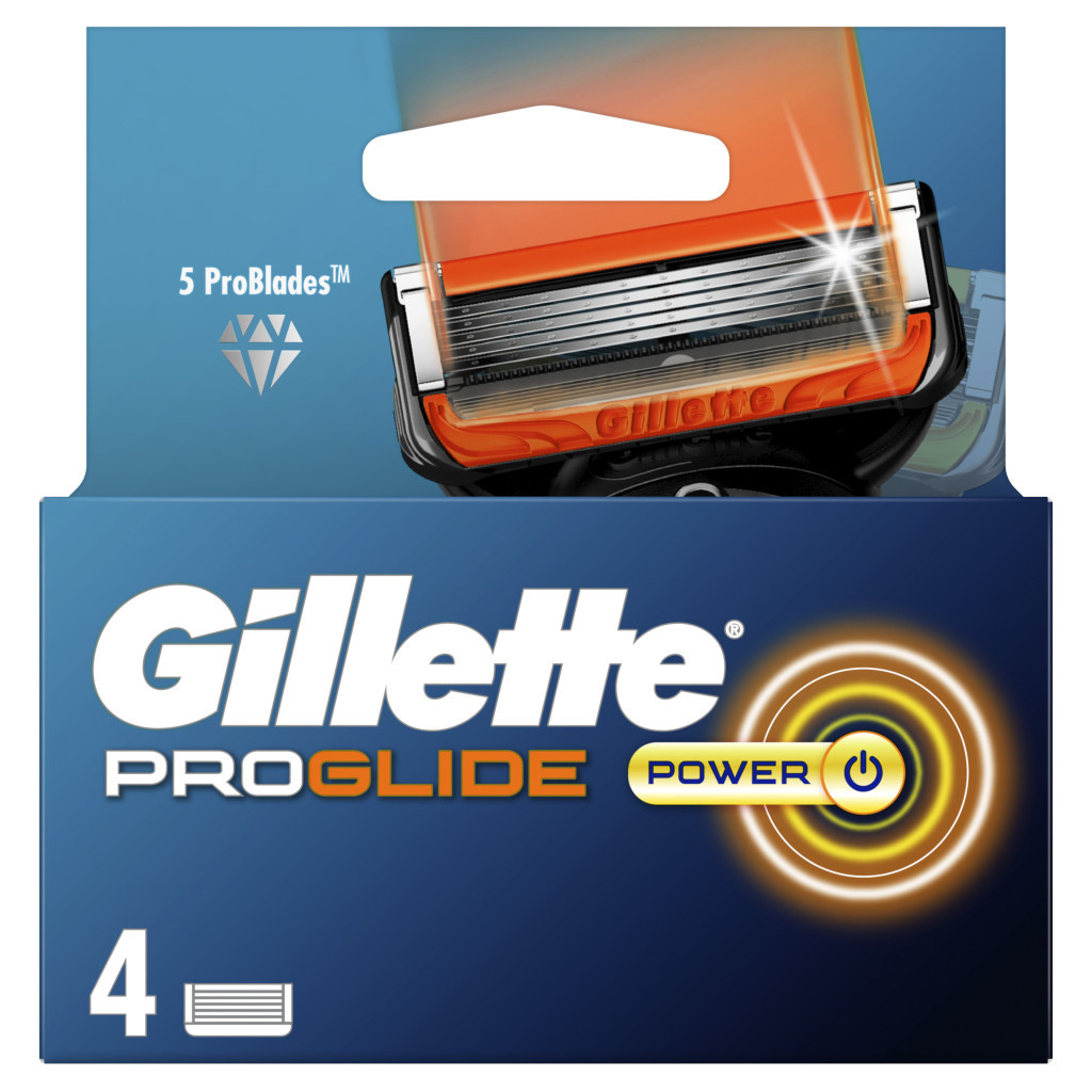 Змінні касети Gillette Fusion ProGlide Power 4 шт (7702018085576) - изображение 2