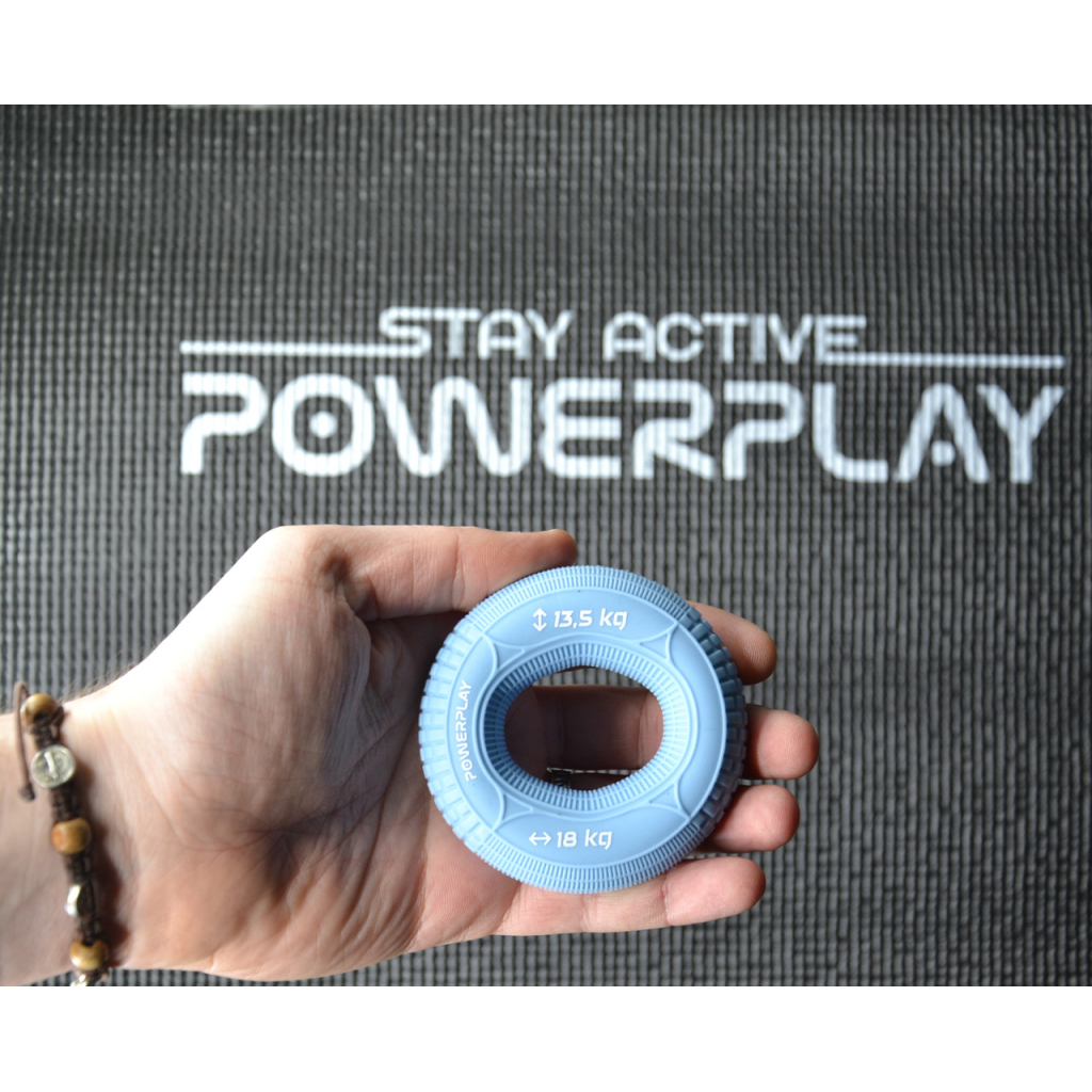 Еспандер PowerPlay PP-4330 Hand Grip Loops Light 13.5-18 кг Блакитний (PP_4330_Blue_(13.5-18kg)) - зображення 6