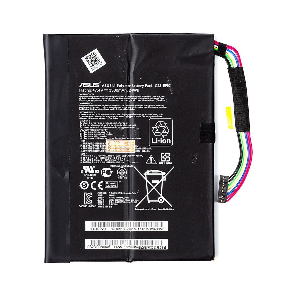 Акумулятор для планшета ASUS Eee Pad Transformer TR101 (C21-EP101) 7.4V 3300mAh (NB431137) - изображение 1