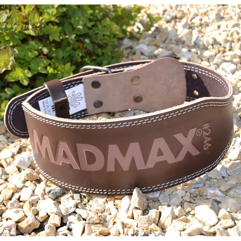 Атлетичний пояс MadMax MFB-246 Full leather шкіряний Chocolate Brown S (MFB-246_S) - зображення 2