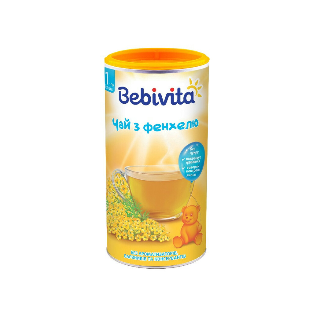 Дитячий чай Bebivita з фенхелю 200 г (9007253101905) - зображення 1