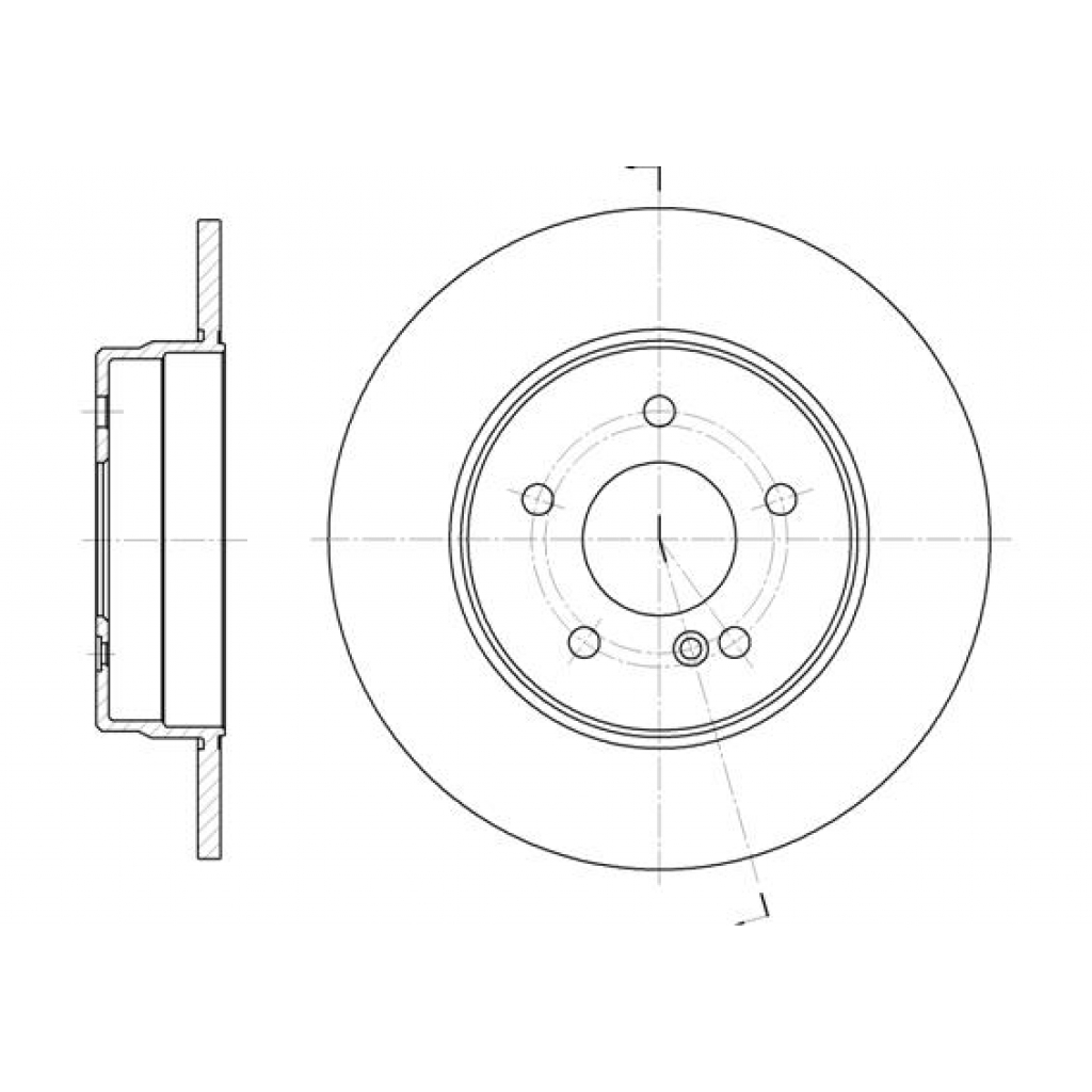 Гальмівний диск REMSA 6555.00 - зображення 1