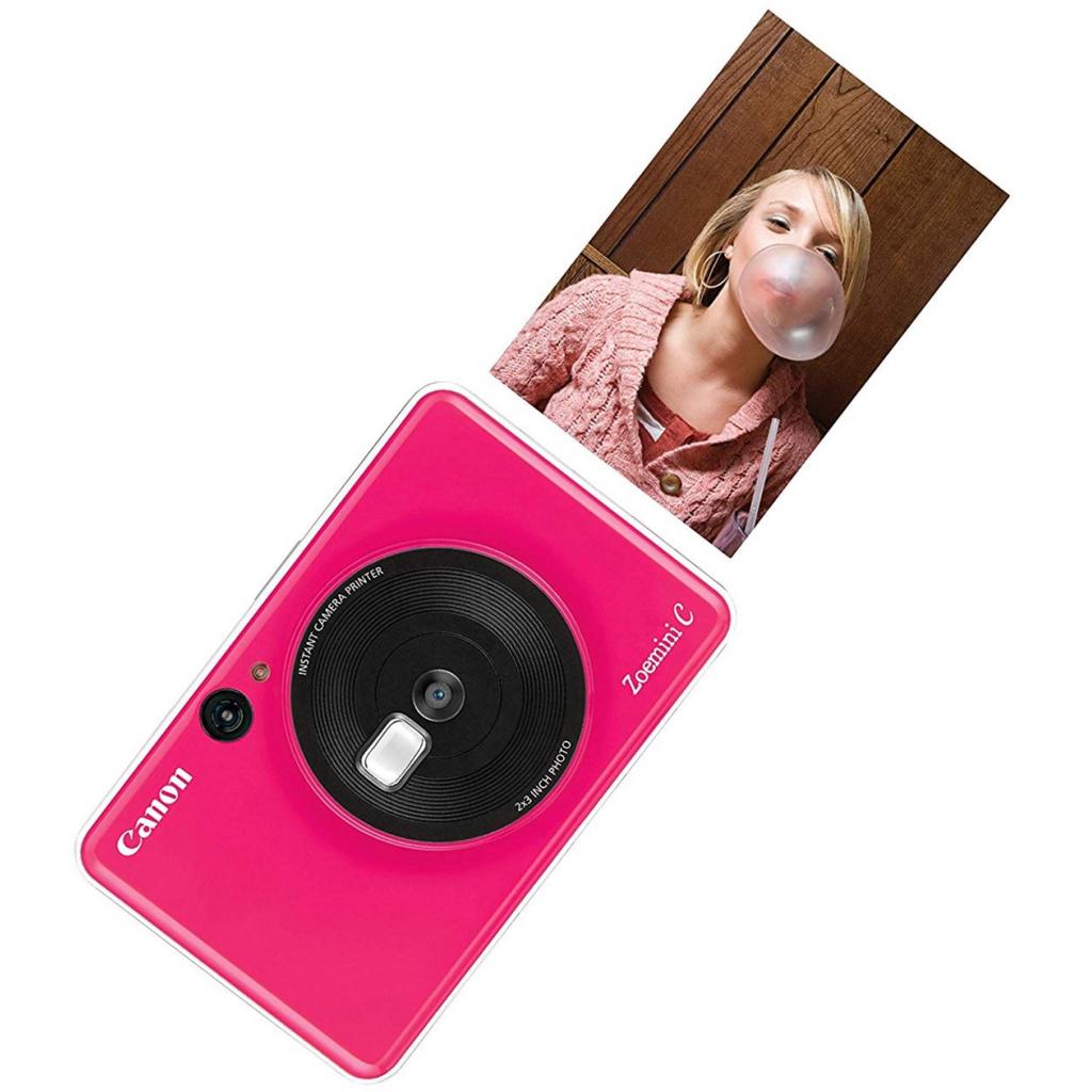Камера миттєвого друку Canon ZOEMINI C CV123 Bubble Gum Pink + 30 Zink PhotoPaper (3884C035) - зображення 5