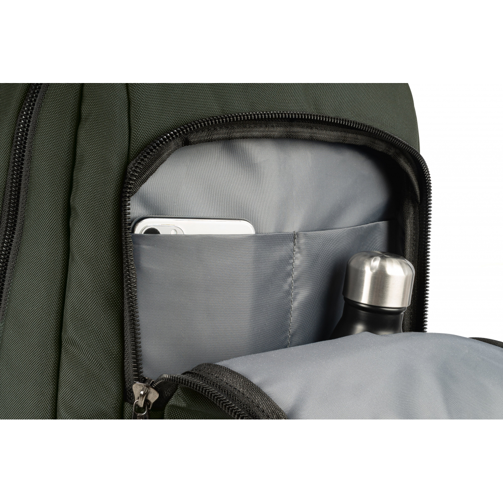 Рюкзак для ноутбука Tucano 15.6" Lunar military green (BKLUN15-VM) - зображення 6