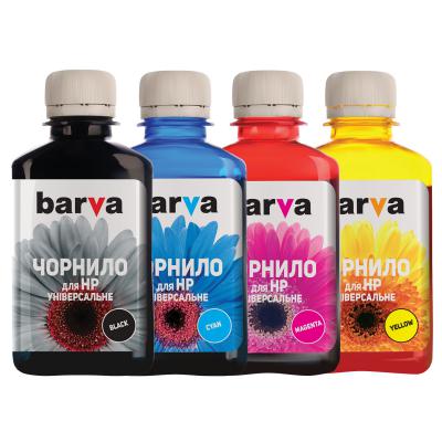 Чорнило Barva HP Universal №3 B/C/M/Y 4х180г (HU3-180-MP) - зображення 1