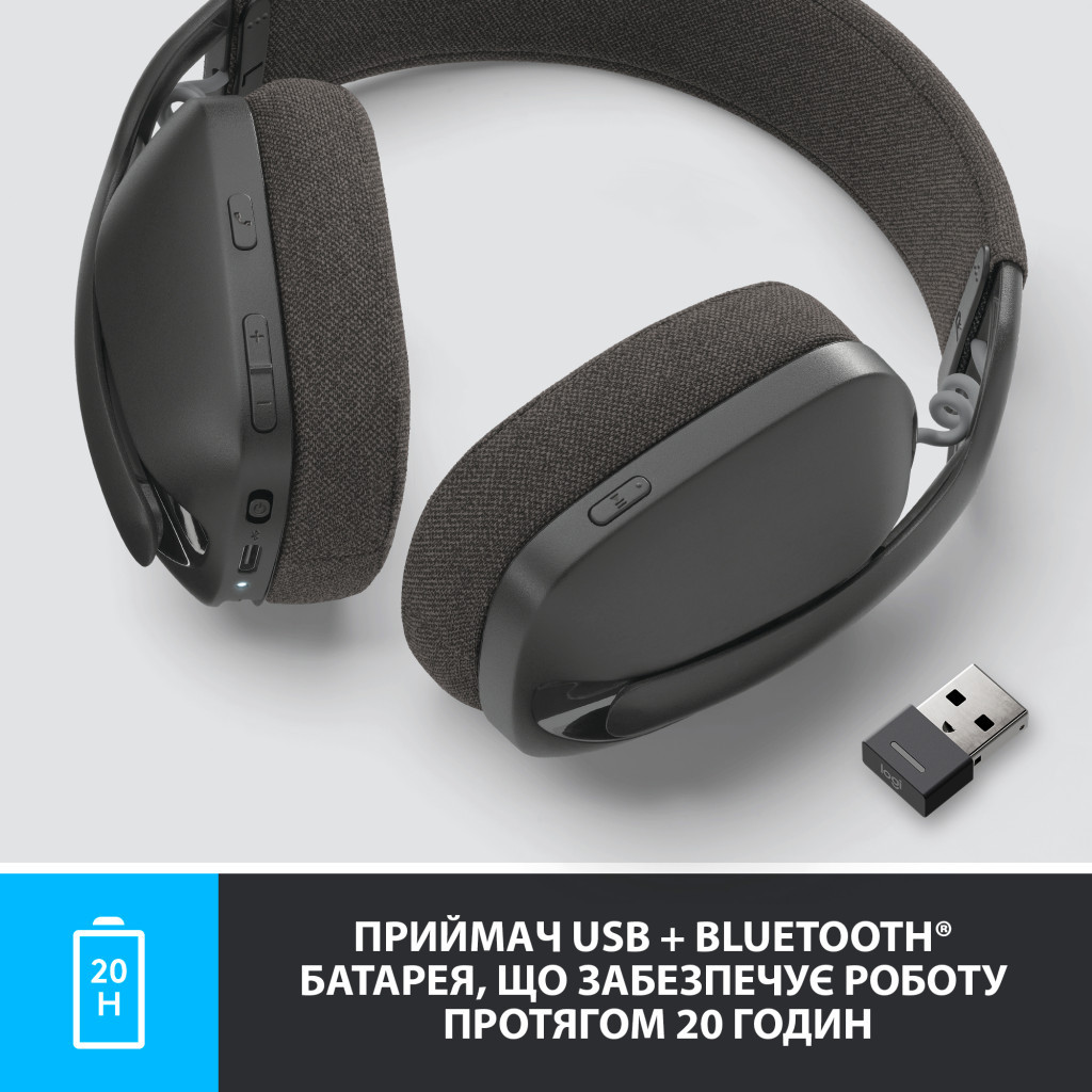 Навушники Logitech Zone Vibe 125 Graphite (981-001126) - зображення 4