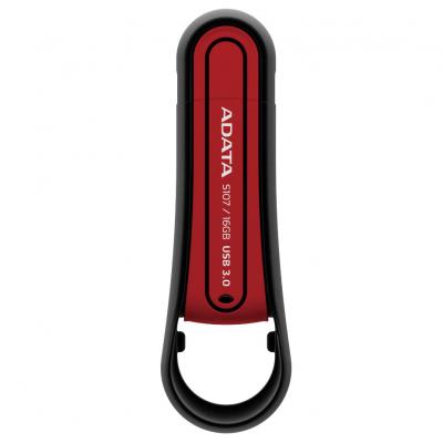 USB флеш накопичувач ADATA 16Gb S107 16GB Red rubber USB 3.0 (AS107-16G-RRD) - зображення 2