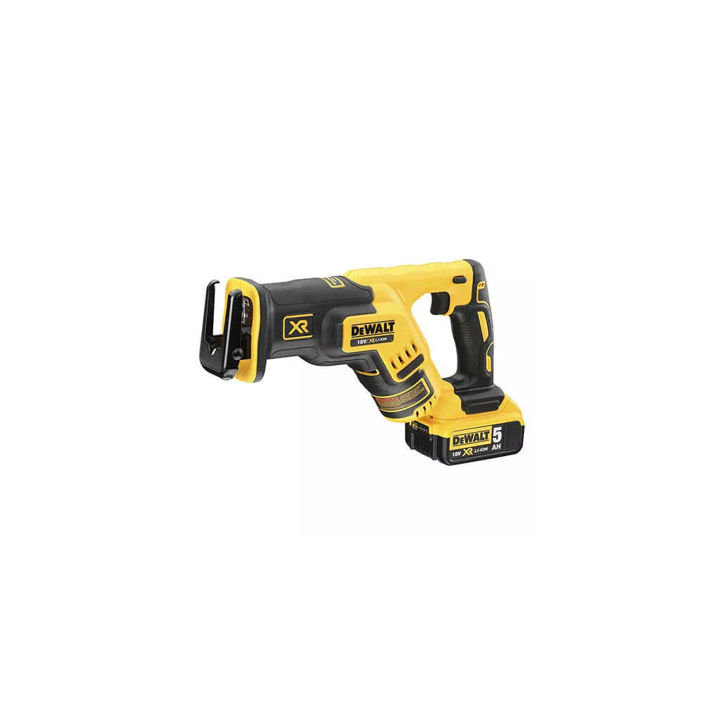 Шабельна пила DeWALT 18В XR Li-lon, безщіткова, 0 - 2900 хід/хв, 2x5Ah, ЗУ, кейс TSTAK (DCS367P2) - изображение 2