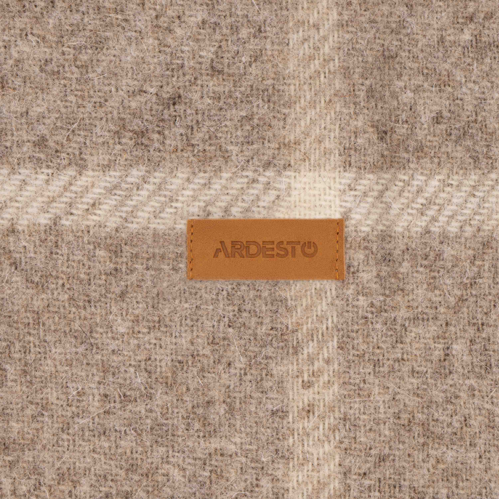 Плед Ardesto Leonardo Alpina 100% вовна, бежевий 140x200 см (ART0702LM) - picture 7